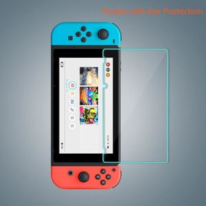 PROTECTION ECRAN JEUX Violet Protecteur d'Écran pour Nintendo Switch, en Verre TremPé de qualité supérieure, accessoires
