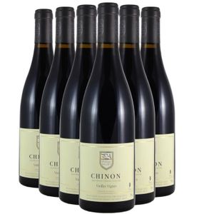VIN ROUGE Chinon Vieilles Vignes Rouge 2021 - Lot de 6x75cl - Domaine Philippe Alliet - Vin AOC Rouge du Val de Loire - Cépage Chenin