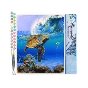 ARTOWN Peinture Par Numéros Adulte/enfant – Toile 40x50cm Sans Cadre, Peinture Acrylique, Pinceaux, Crochets – Activité Relaxante Et Déco