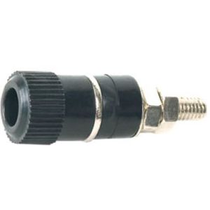 Aerzetix 5x Fiche prise banane femelle bleu 4mm 24A 60V DC 33mm nickel/é C14400