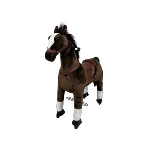 JOUET À BASCULE Cheval à Bascule MY PONY Horse Marron MP2009-S, Petite taille, Capacité de chargement: 25 kg, 3 à 6 ans