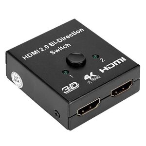 Multiprise HDMI, Aluminum Switch HDMI 3 Entrée vers 1 avec Télécommande  Splitter HDMI 4K Commutateur HDMI Supporte 4K 3D 1080P HDR avec PS5 PS4  Xbox Blu Ray Lecteur DVD PC TV Box 