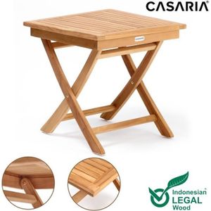 TABLE BASSE JARDIN  Table basse Murcia 45x45cm en bois teck certifié S