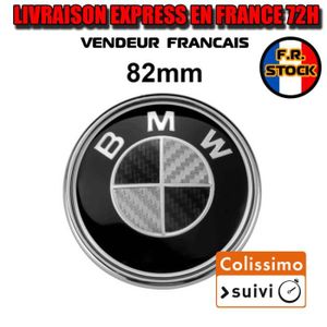 INSIGNE MARQUE AUTO LOGO 82mm BMW CAPOT SERIE 7 E65 BADGE EMBLÈME Fibr