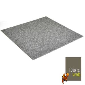 SOLS PVC Dalle moquette - Usage Professionnel U3P3 - Gris argent