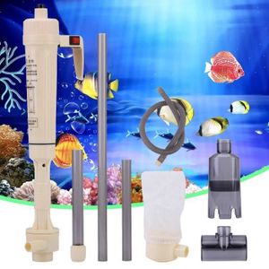 ENTRETIEN ET TRAITEMENT Kaixin-Aspirateur électrique pour aquarium Nettoie les graviers le sable et filtre l'eau