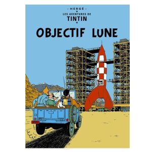 TINTIN - Fusée - 70x100cm - AFFICHE - POSTER - Envoi Roulé - Cdiscount