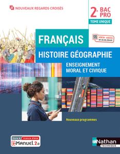 LIVRE LANGUE FRANÇAISE Nathan - Français - Histoire Géographie EMC - 2de 