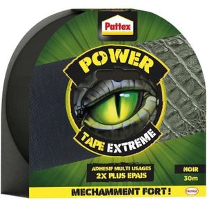 ADHÉSIF PATTEX Tape extrême Power - 30 m - Noir