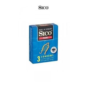 PRÉSERVATIF 3 préservatifs Sico PEARL(Marque:Sico)