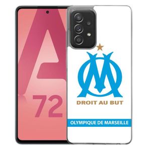 COQUE - BUMPER Coque pour Samsung Galaxy A72 - Logo Om Marseille 