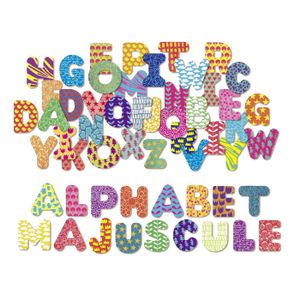 JEU D'APPRENTISSAGE VILAC - Magnets Alphabet majuscule 56 pcs