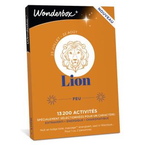 COFFRET SÉJOUR Wonderbox - Coffret cadeau lion - Box astrologie 1
