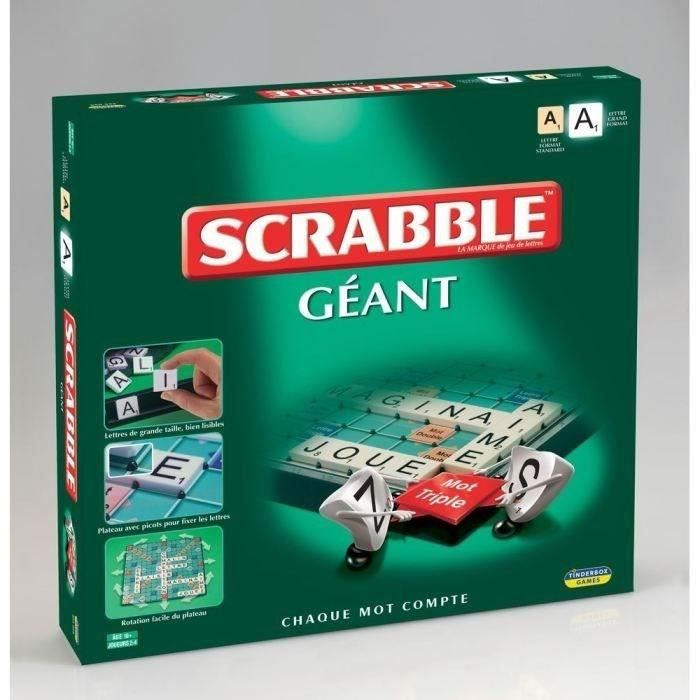 JEU DE SOCIÉTÉ Board Game Scrabble de luxe Deluxe Plateau Tournant