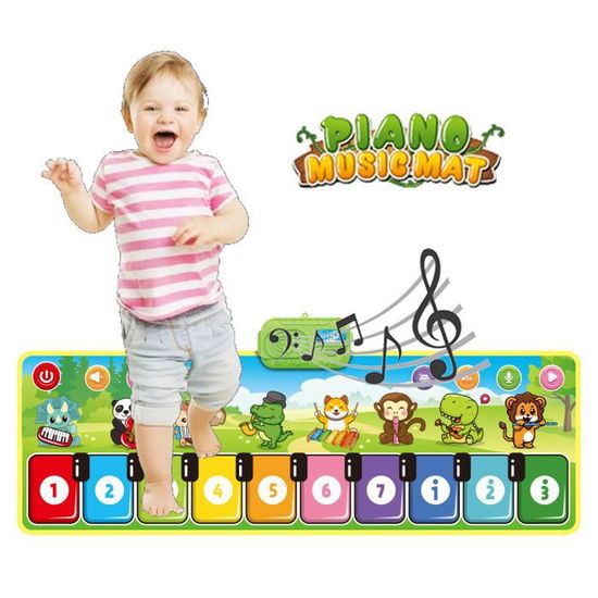 Tapis Piano Musical Avec 7 Animaux – Jouet éducatif De Danse Pour Bébé Dès 1 An – Cadeau Anniversaire