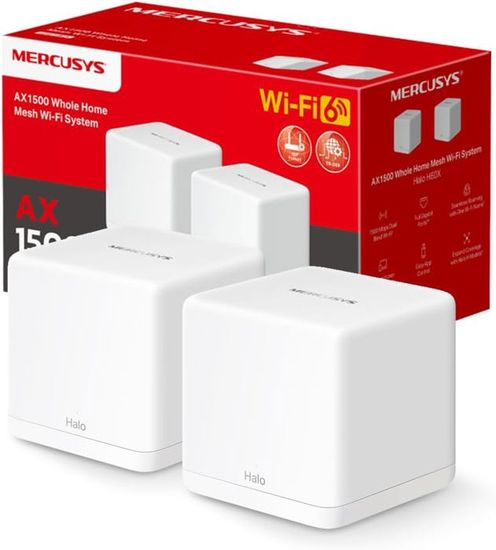 MERCUSYS TP-Link Routeur WiFi 7 Mesh BE3600Mbps Double Bande, 3 Ports Gigabit, Couverts jusqu'à 650m², Connectez 150 appareils, Compatible avec Toutes Les Box Internet, Halo H3600BE(3-Pack MERCUSYS TP-Link Routeur WiFi 7 Mesh BE3600Mbps Double Bande, 3 Ports Gigabit, Couverts jusqu'à 650m², Connectez 150 appareils, Compatible avec Toutes Les Box Internet, Halo H3600BE(3-Pack