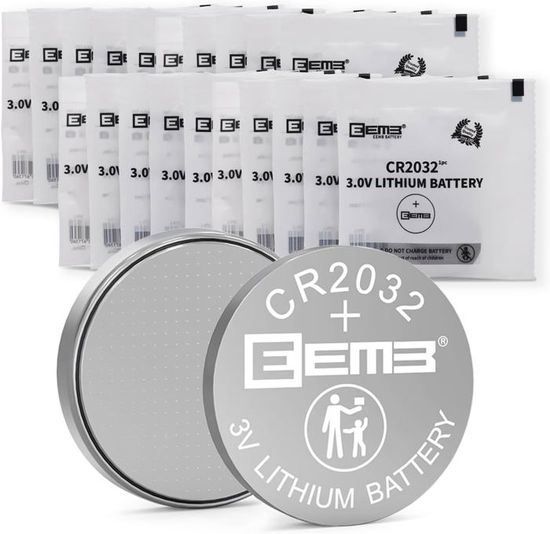 Lot De 5 Piles CR2032 – Lithium 3V, Longue Durée, Faible Autodécharge - 4