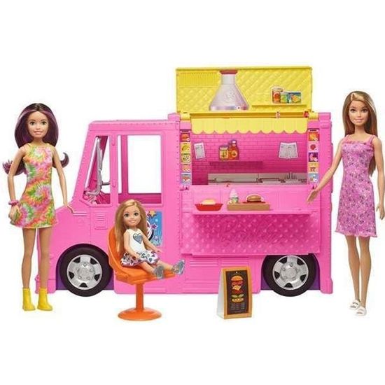 Playset Food Truck Barbie Poupées - Barbie - Modèle Fashionistas - 3 Ans - Rose - Fille