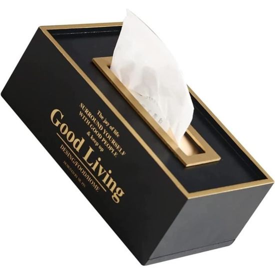 Boîte à Mouchoirs En Similicuir Elonglin - Pour Voiture Ou Maison, Format L (25x14x11 Cm)