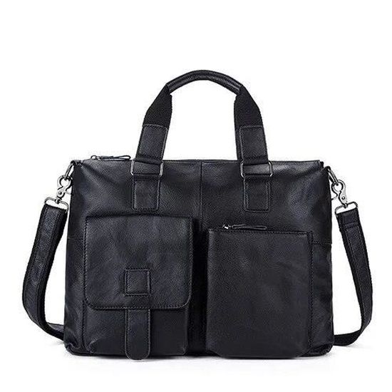 Sacoche Cuir Ordinateur 15.6" Marc Peter - Style Vintage Homme Femme