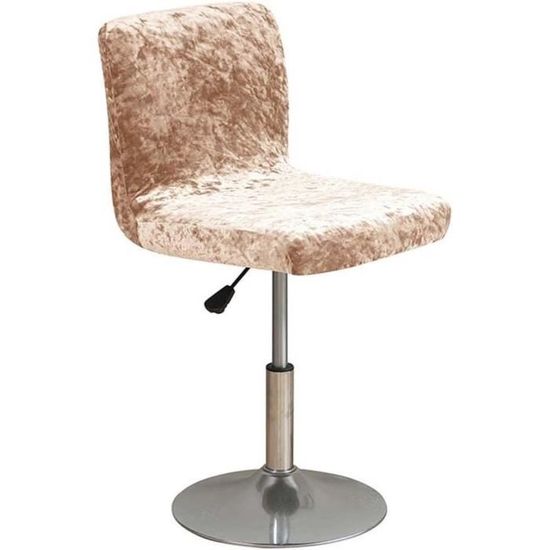 YOPOIY Lot De 2 Housses Tabouret Bar Velours Gris Bleu – Extensibles, Douces, Antidérapantes, Lavables, Pour Chaise Avec Dossier