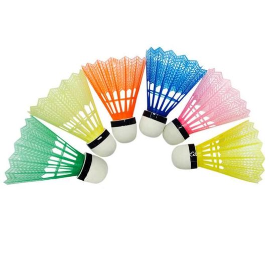Kit 24 Volants Badminton Nylon – Coloré Jaune/Rose/Blanc, Vol Stable, Résistant, Pour Enfants Et Adultes, Entraînement Intérieur/Extérieur, 2 Packs De 12