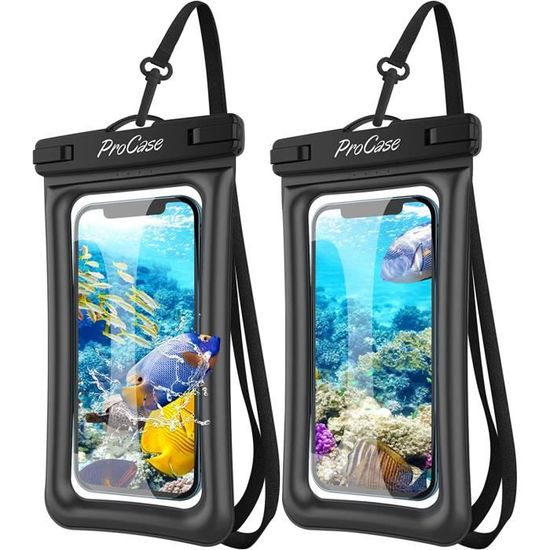 2 Pochettes Étanches Flottantes, Pour IPhone 13-12-11 Mini Pro XS XR X SE, Samsung S22 S20 FE