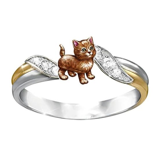 Bijoux Bague Fantaisie dorée Taille 58 (114-48/A0-88