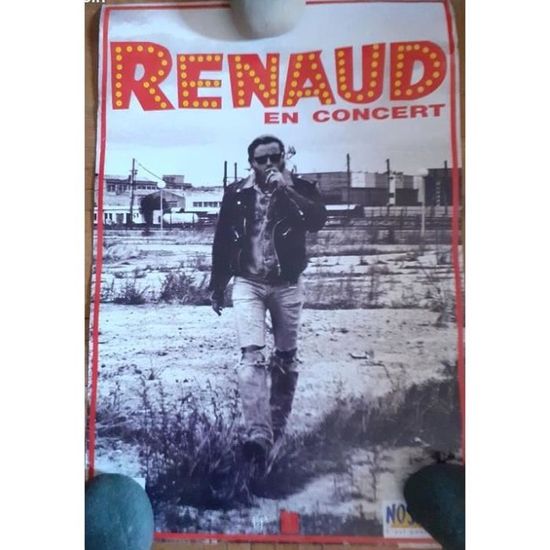Poster Vintage Renaud Chanteur - Affiche Haute Qualité 40x60cm
