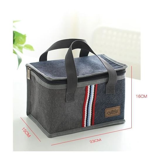 Sac Repas Isotherme Gloppie 9L - Motif Palmier - Étanche Et Garde-Manger Portable