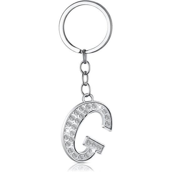 Porte-clés Lettre Initiale KJKJKJ - Cadeau Personnalisé Pour Femme, Homme, Amis - Anniversaire, Noël, Fête