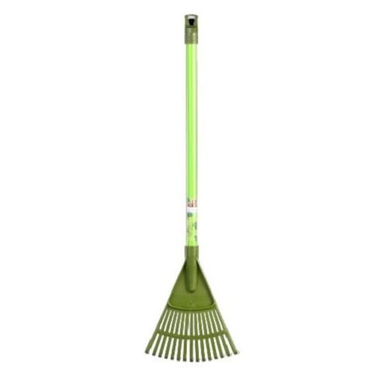 Râteau à Feuilles Pour Enfant - Kit Jardinage Avec Gants Et Manche En Bois (17 Cm) - Outil Léger Et Sûr