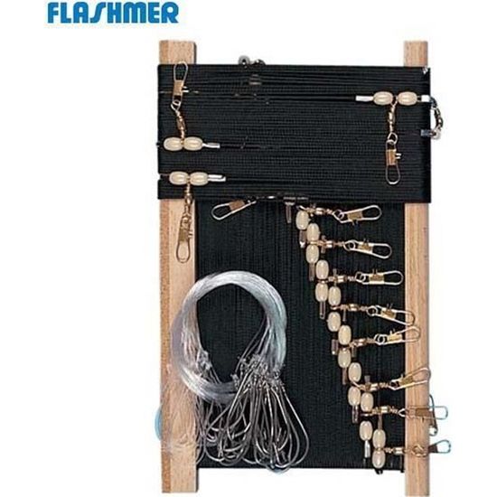 Palangre Complète Flashmer 2 Hameçons 100m | Plomb 40g, émerillon, Pour Pêche En Bateau (soupe, Sardine, Pagre)