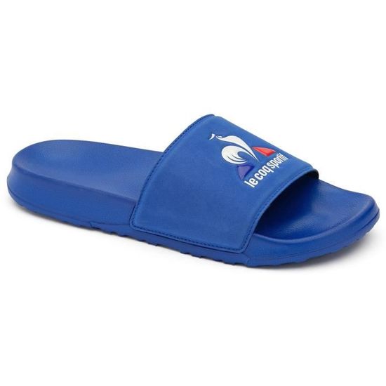 Claquettes Le Coq Sportif Logo Slide unisexe en cuir synthetique Semelle en polyurethane Bleu Taille 38 Bleu Cdiscount Chaussures