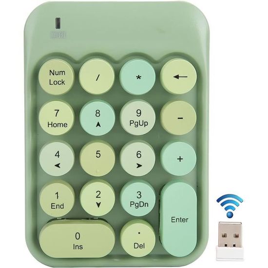 Plyisty Clavier numérique sans Fil, Clavier numérique Portable Ultra Plyisty Clavier numérique sans Fil, Clavier numérique Portable Ultra