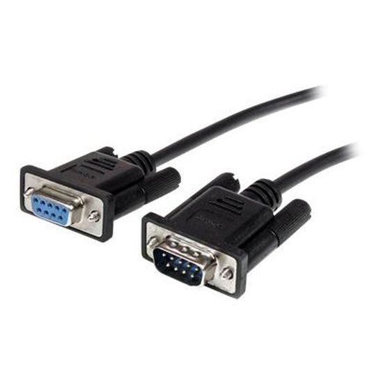 STARTECH.COM Câble série DB9 RS232 en liaison directe - M/F - Rallonge de câble série - DB-9 (M) pour DB-9 (F) - 50 cm - Noir