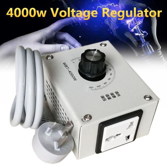 Régulateur De Tension Électronique 4000W 220V - Variateur De Vitesse Et Thermostat Pour Moteurs Et Appareils