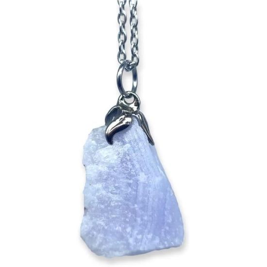 Collier Fait Main Avec Pierres Précieuses Bleues - Argent - Création Unique Par Devon Artist