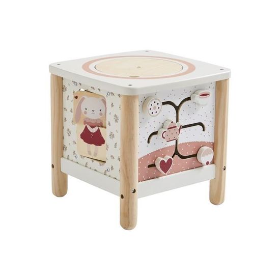 Cube D'Activités 4 Saisons En Bois FSC Vertbaudet - Jeux D'Éveil Motricité Pour Bébé Dès 10 Mois - 11