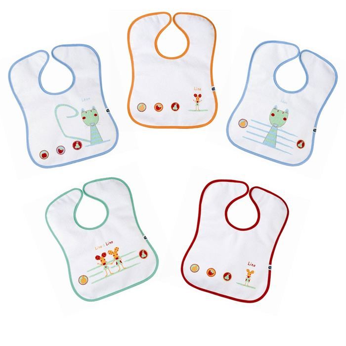 Bebe Confort Lot De 5 Bavoirs Eponge Cdiscount Puericulture Eveil Bebe