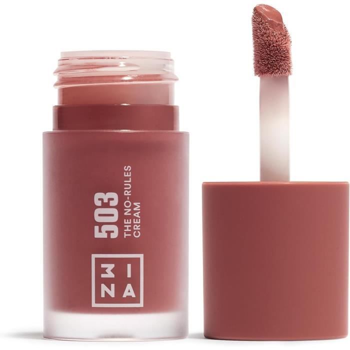 3INA MAKEUP - The No-Rules Cream 503 - Blush Liquide Rose Nude aux Lhuile  D'amande Douce - Blush pour Yeux Lvres et Joues - Blus - Cdiscount Au  quotidien