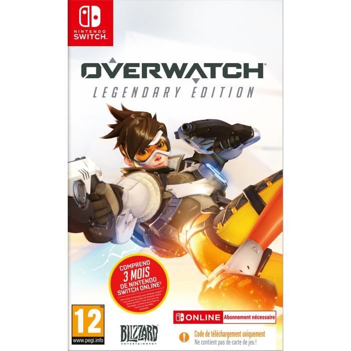 Activision Overwatch Legendary Edition Jeu Switch + 3 Mois Dabonnement Au Nintendo Switch Online