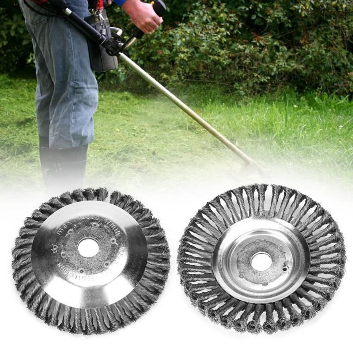 6po Raccords tondeuse à gazon Brosse désherbage universelle rotative -YIG