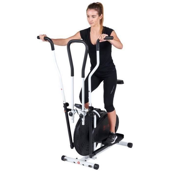Velo elliptique assis avec selle crossfit style - Entrainement corps integral - Air cross training velo minceur anti cellulite poid