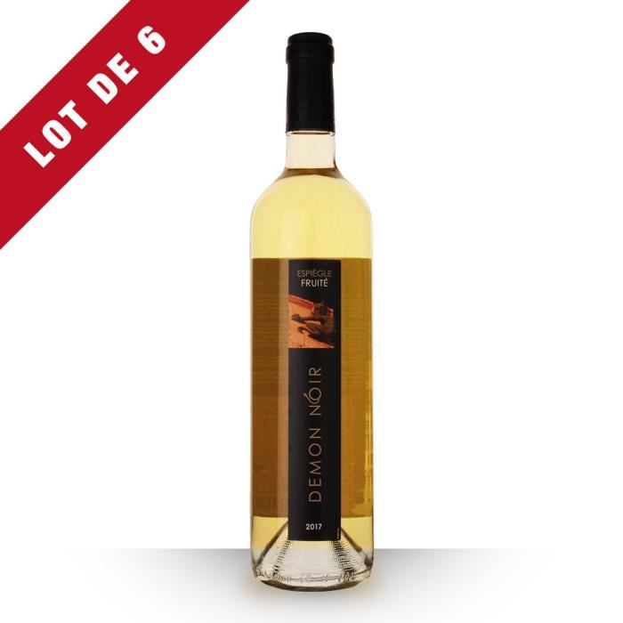 Lot de 6 - Démon Noir 2017 IGP Comté Tolosan - 6x75cl - Vin Blanc