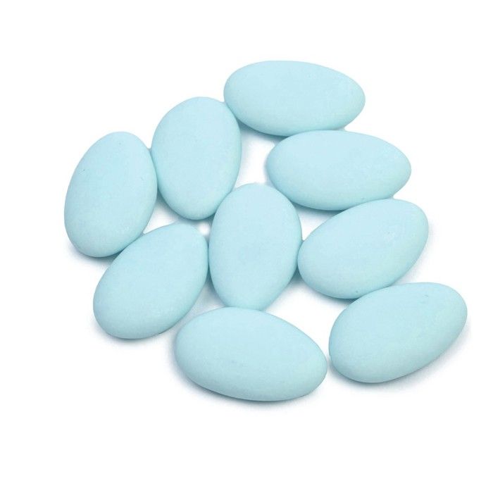Dragées amandes fines tendres 1kg - Coloris bleu - Fabrication française