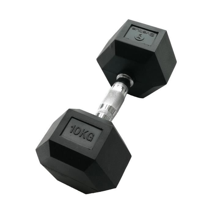 Haltère hexagonale 10 kg x1