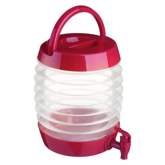 Distributeur de boisson rétractable Color 5L rouge Autres Rouge