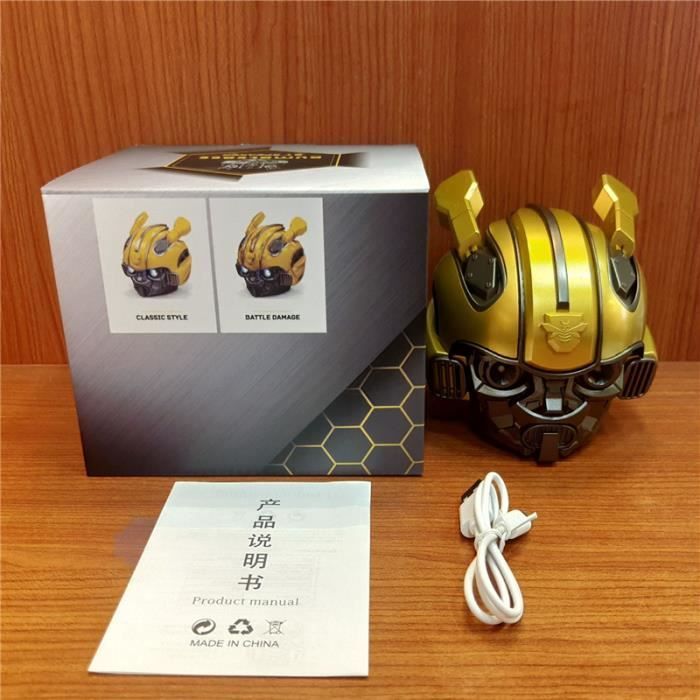 Casque Bumblebee Haut-parleur Bluetooth Fm Radio Usb Mp3 TF Caisson de basse intelligent Blue Tooth 5.0 Portable Mini Haut-parleurs