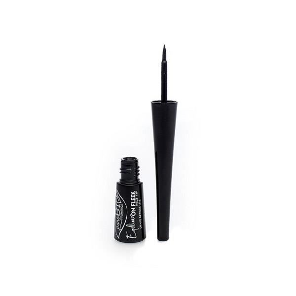 Eye-liner noir à pointe feutre.